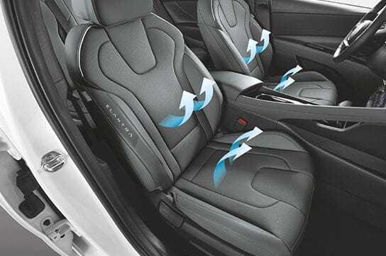 Sièges avant ventilés